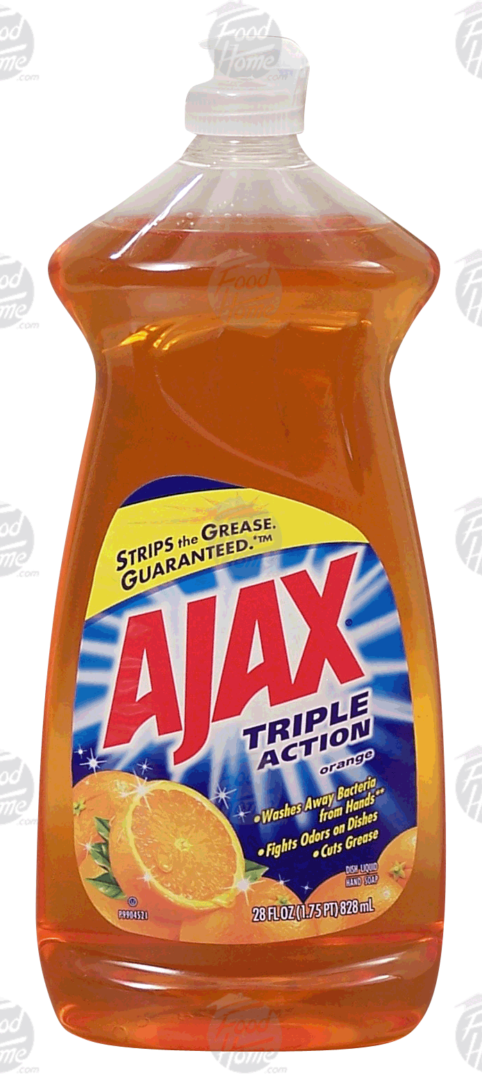 Ajax Triple Action dish liquid, hand soap, orange Full-Size Picture